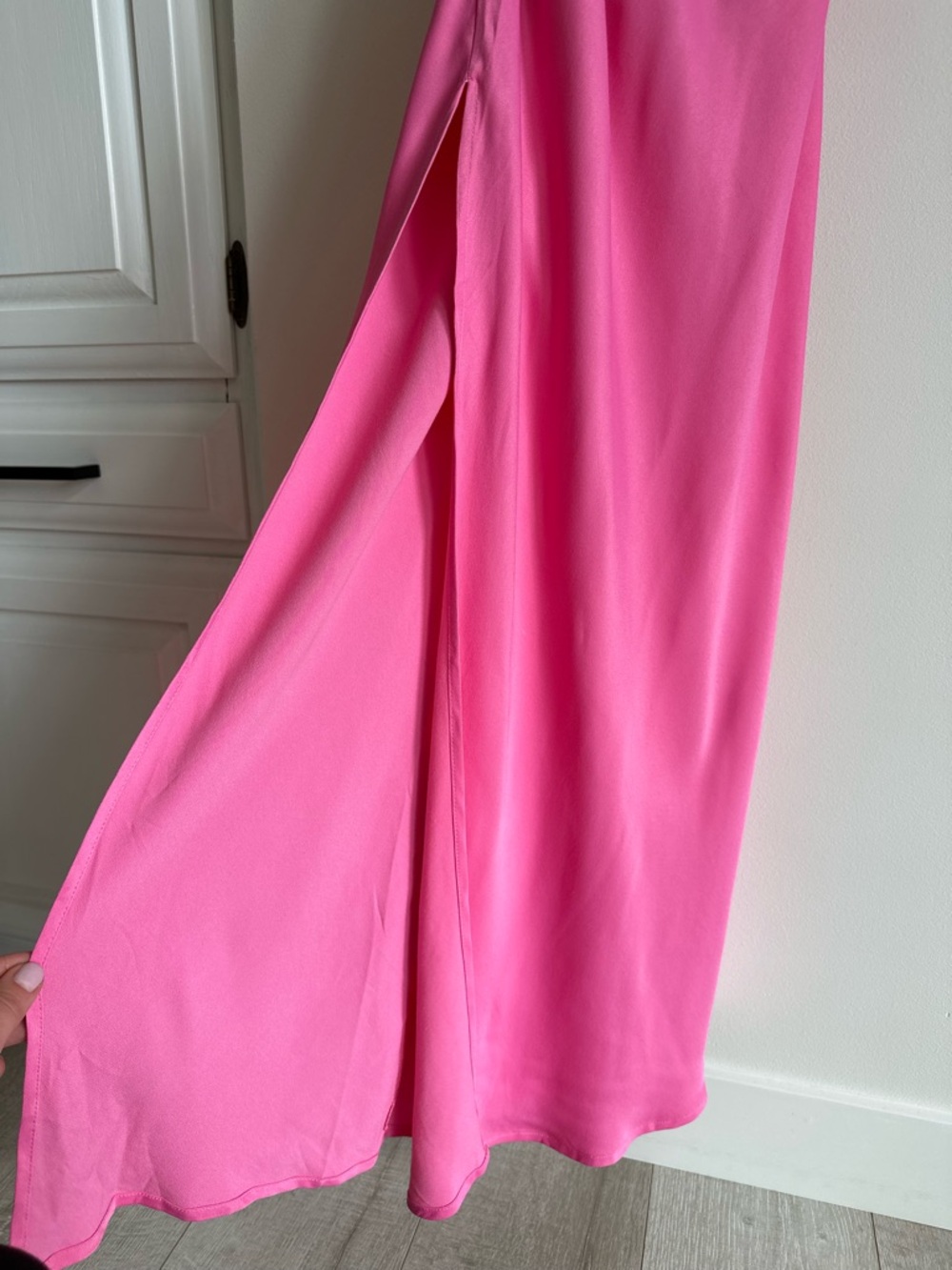 Meshki Claire Satin Drape Back Maxi Dress XS NWT - Picture 11 of 16